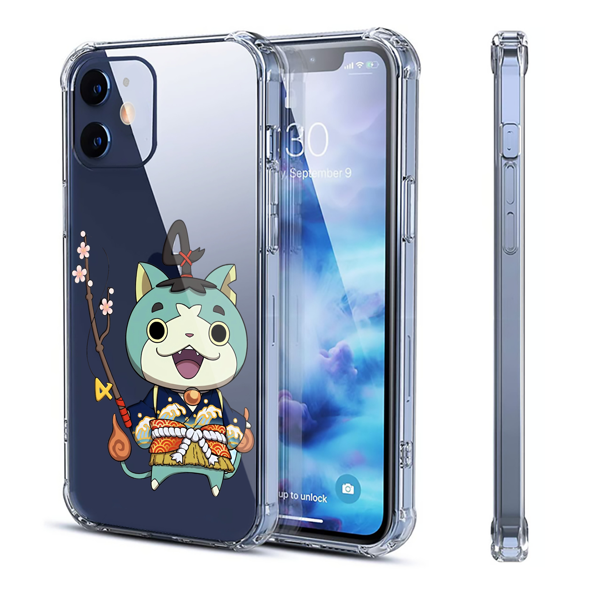 （画像用） 妖怪ウォッチ Yo-kai Watch 【iPhone 12シリーズ対応】透明スマホケース（クリアソフトケース）